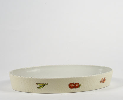 Pirofila vassoio in ceramica ditta Piroskn