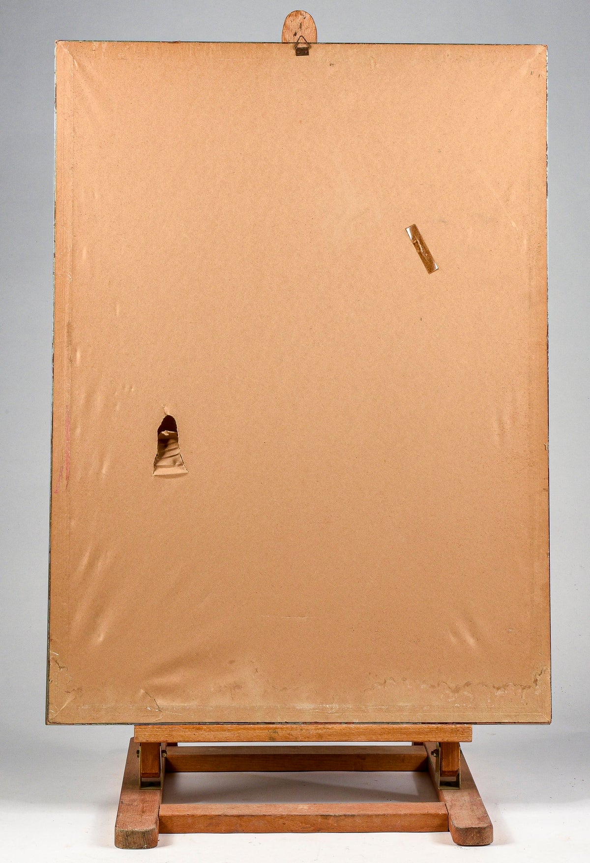 Quadro astratto  dipinto su  cartoncino nero lucido e tinta bianca  Italia 1969