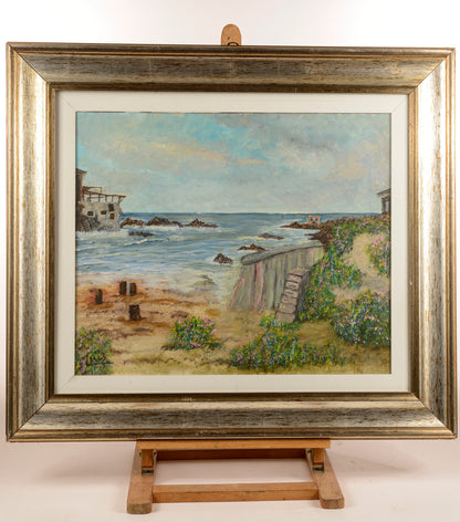 Quadro veduta costiera anni 80