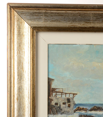 Quadro veduta costiera anni 80