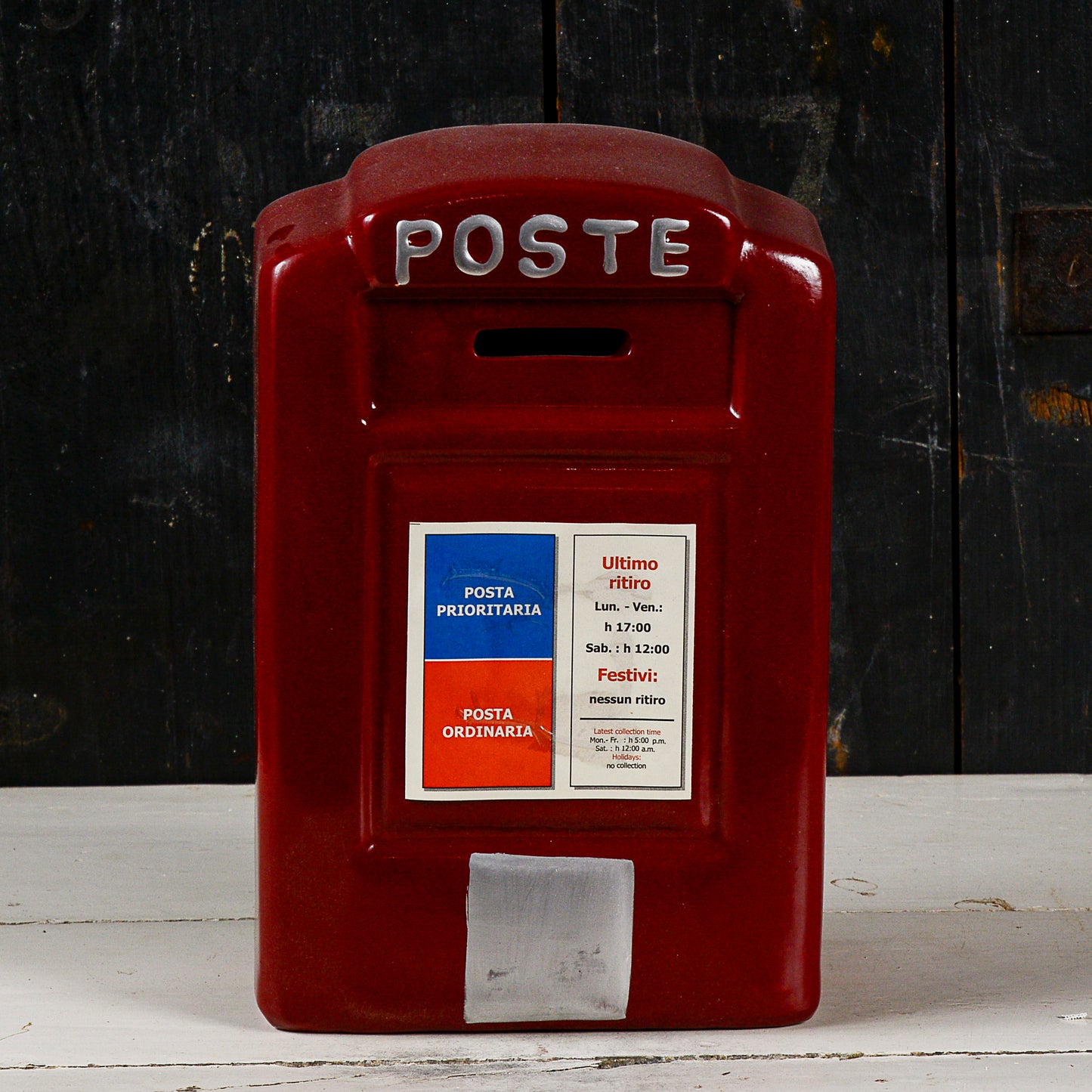 Salvadanaio cassetta postale posta lettere vintage
