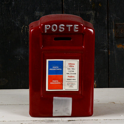 Salvadanaio cassetta postale posta lettere vintage