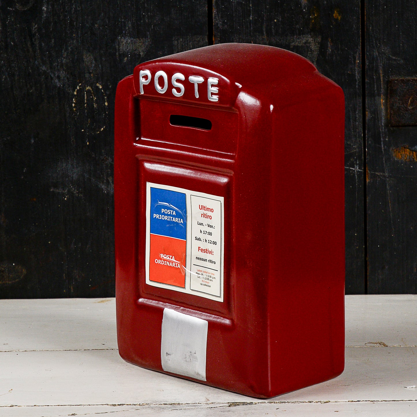 Salvadanaio cassetta postale posta lettere vintage