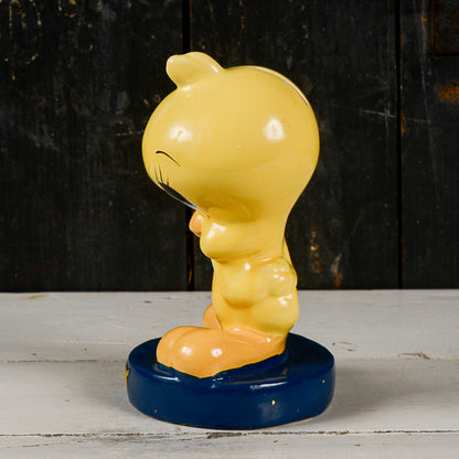 salvadanaio scultura titti con scritta tweety vintage