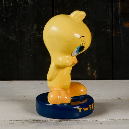 salvadanaio scultura titti con scritta tweety vintage