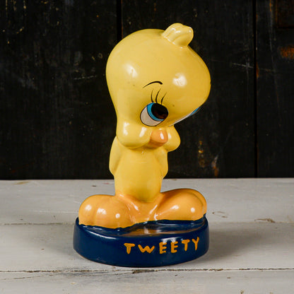 salvadanaio scultura titti con scritta tweety vintage