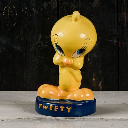 salvadanaio scultura titti con scritta tweety vintage