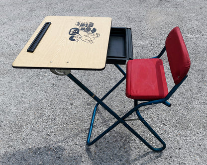 Sedia studio scrivania da bambino  pieghevole italia 1970