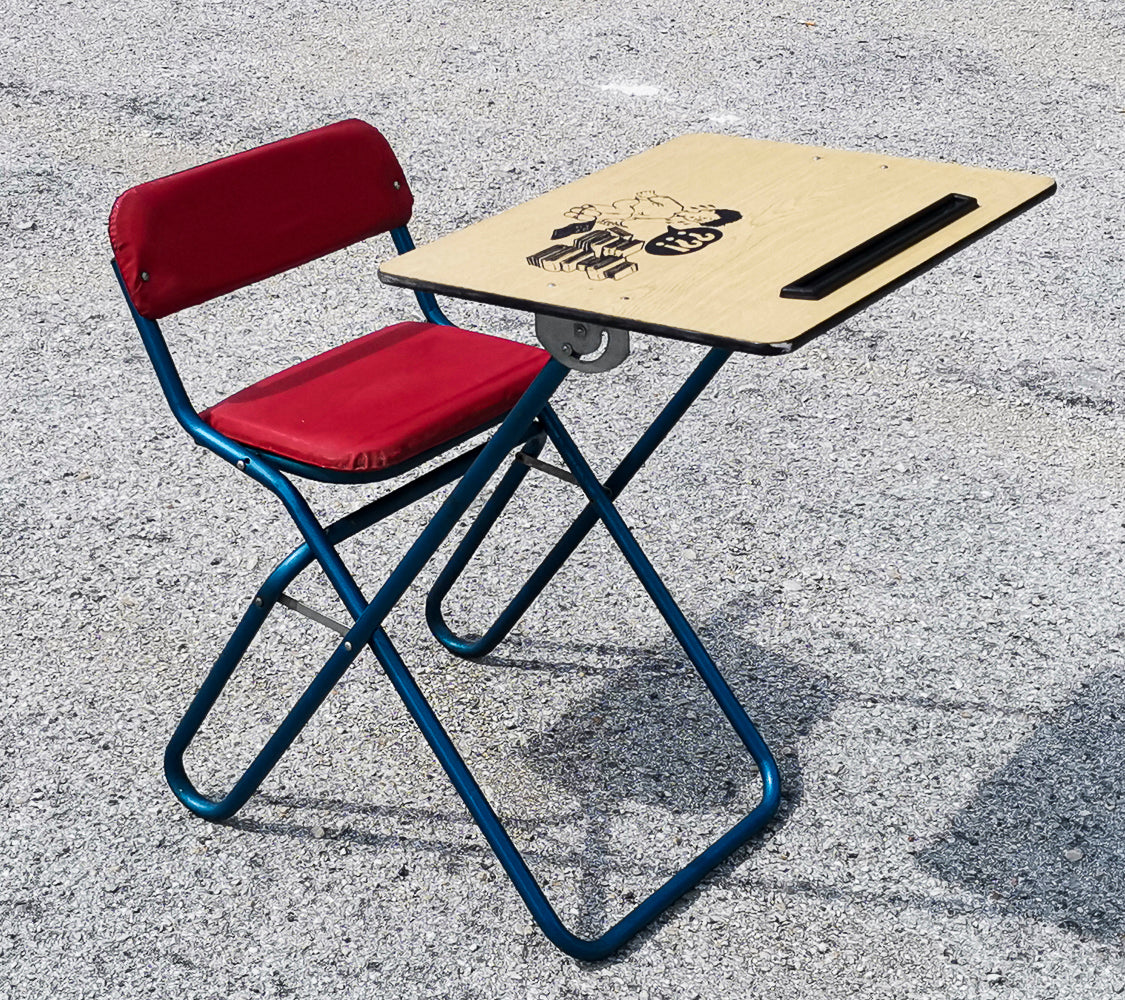 Sedia studio scrivania da bambino  pieghevole italia 1970