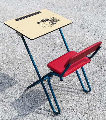 Sedia studio scrivania da bambino  pieghevole italia 1970