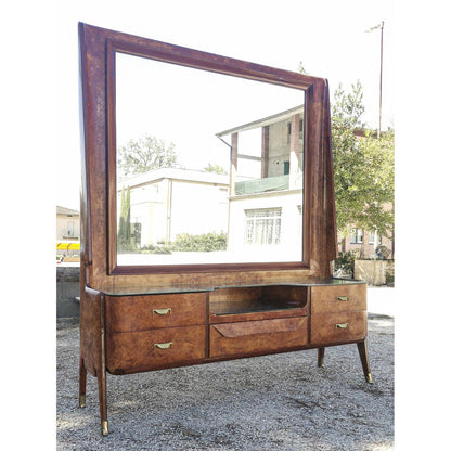 Consolle toletta con specchiera  design  Vittorio Dassi  1950