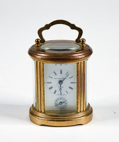 Sveglia orologio cappuccina Mattew Norman London con chiave Italia 1950