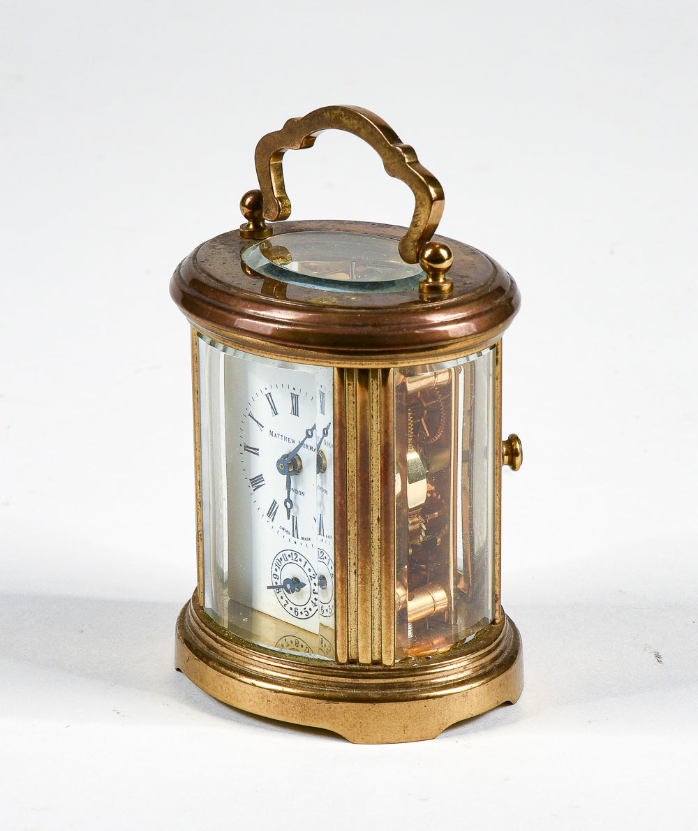 Sveglia orologio cappuccina Mattew Norman London con chiave Italia 1950