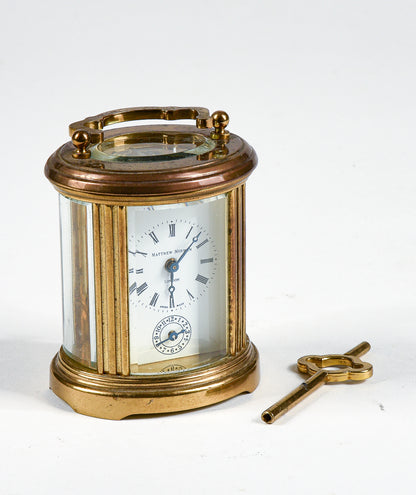 Sveglia orologio cappuccina Mattew Norman London con chiave Italia 1950