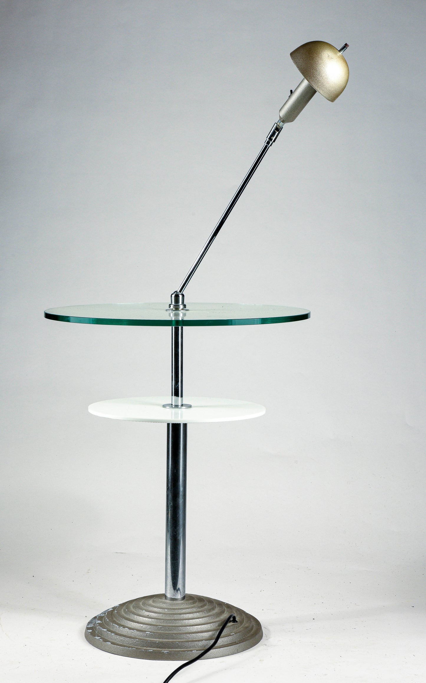 Tavolino da lettura con lampada snodabile by Daniela Puppa and Franco Raggi for Fontana Arte, 1988