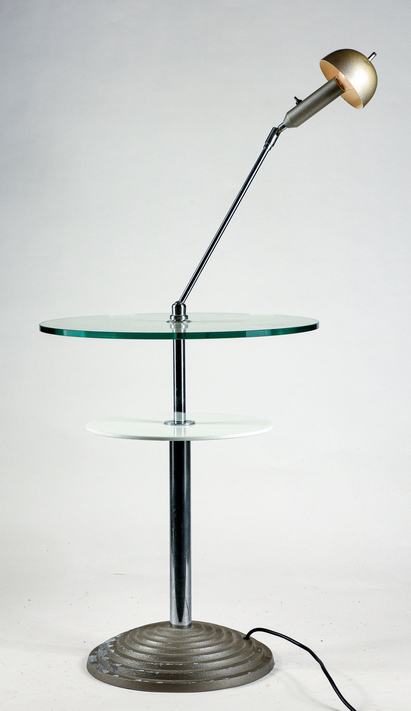 Tavolino da lettura con lampada snodabile by Daniela Puppa and Franco Raggi for Fontana Arte, 1988