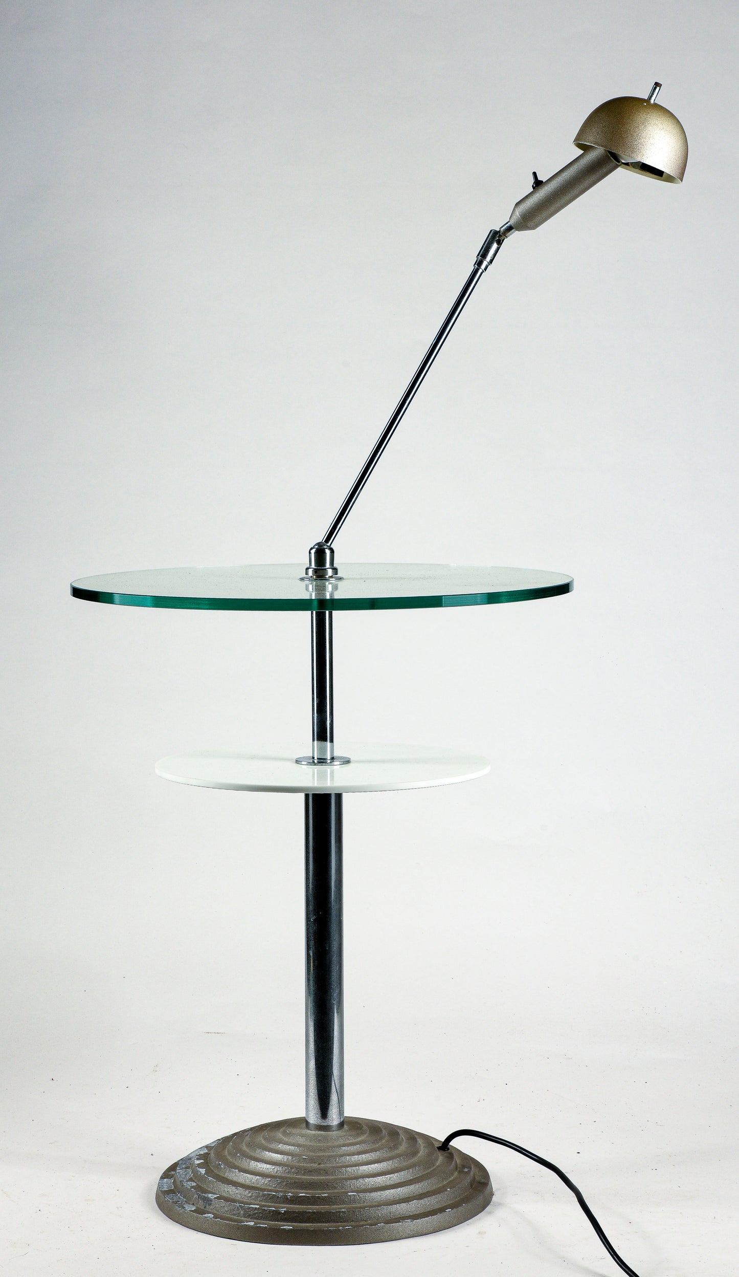 Tavolino da lettura con lampada snodabile by Daniela Puppa and Franco Raggi for Fontana Arte, 1988