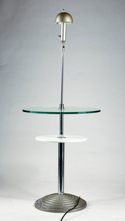 Tavolino da lettura con lampada snodabile by Daniela Puppa and Franco Raggi for Fontana Arte, 1988