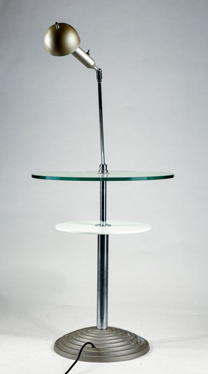 Tavolino da lettura con lampada snodabile by Daniela Puppa and Franco Raggi for Fontana Arte, 1988