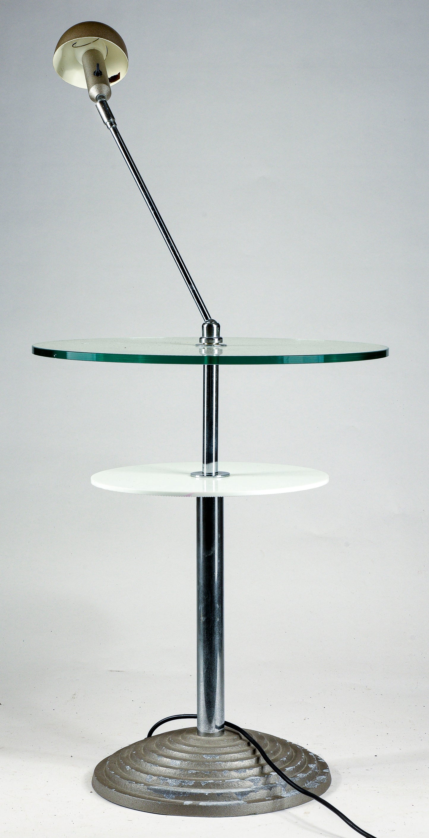 Tavolino da lettura con lampada snodabile by Daniela Puppa and Franco Raggi for Fontana Arte, 1988