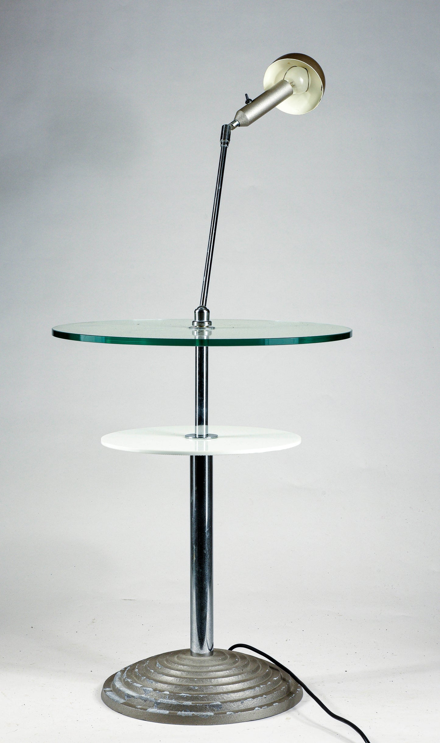 Tavolino da lettura con lampada snodabile by Daniela Puppa and Franco Raggi for Fontana Arte, 1988