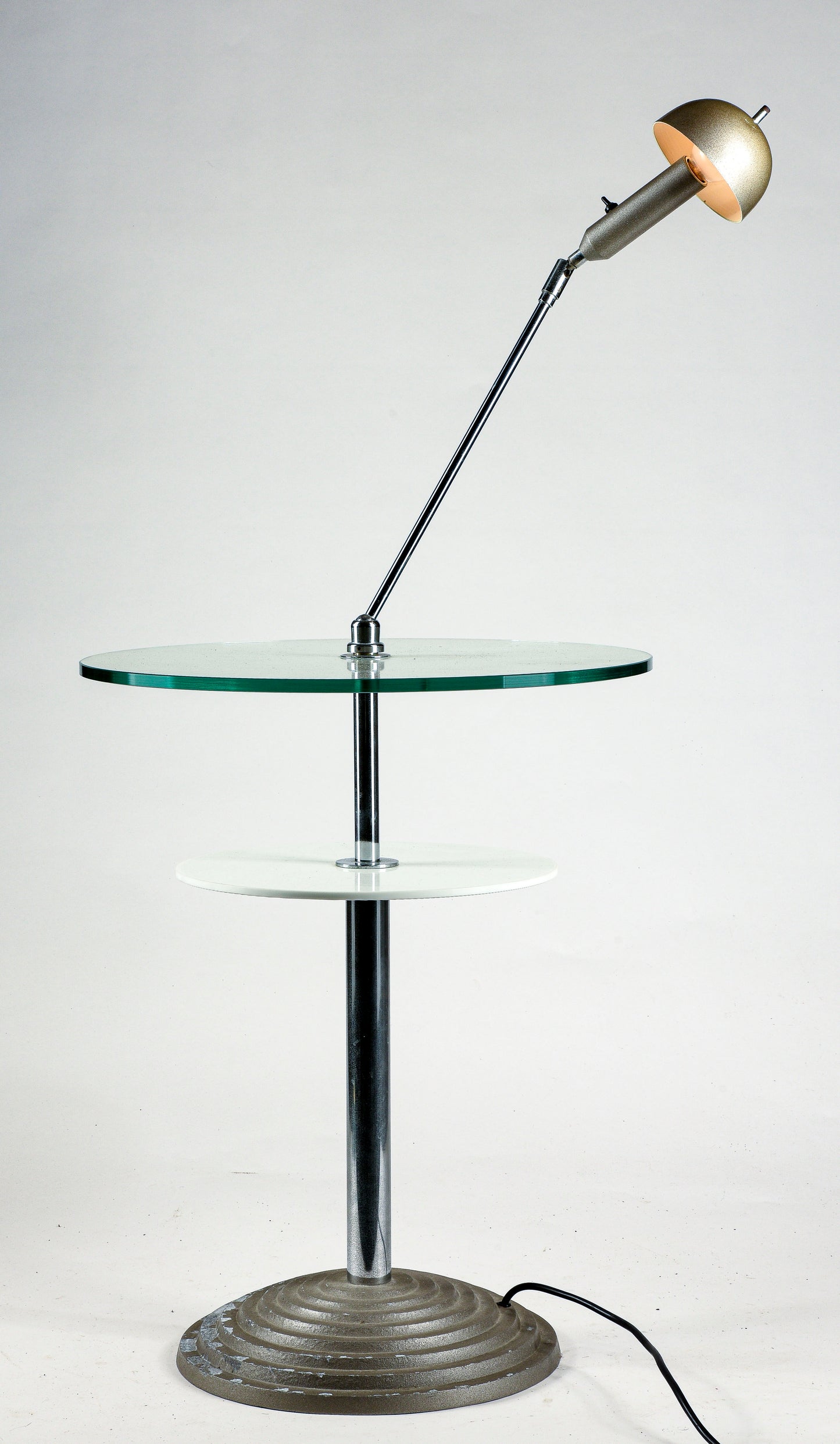 Tavolino da lettura con lampada snodabile by Daniela Puppa and Franco Raggi for Fontana Arte, 1988
