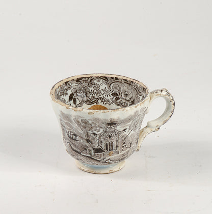 tazzina da caffe the antica primo 800 con evidenti segni dell'usura