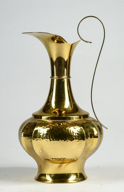 Portaombrelli  in ottone sbalzato a mano B. Bellotto designer  Italia 1990