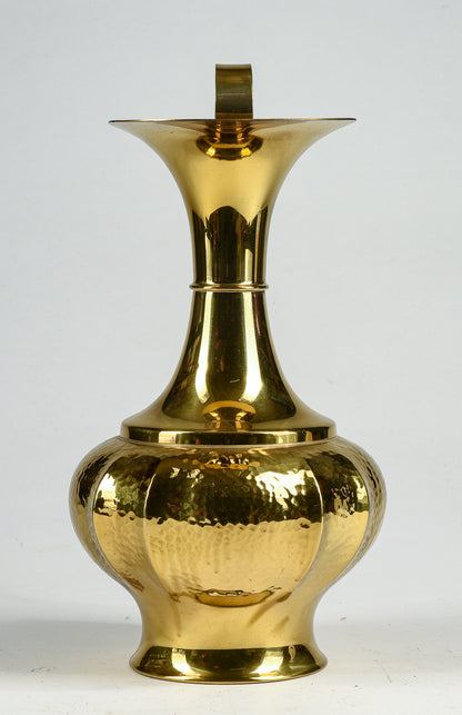 Portaombrelli  in ottone sbalzato a mano B. Bellotto designer  Italia 1990