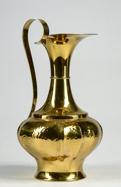 Portaombrelli  in ottone sbalzato a mano B. Bellotto designer  Italia 1990